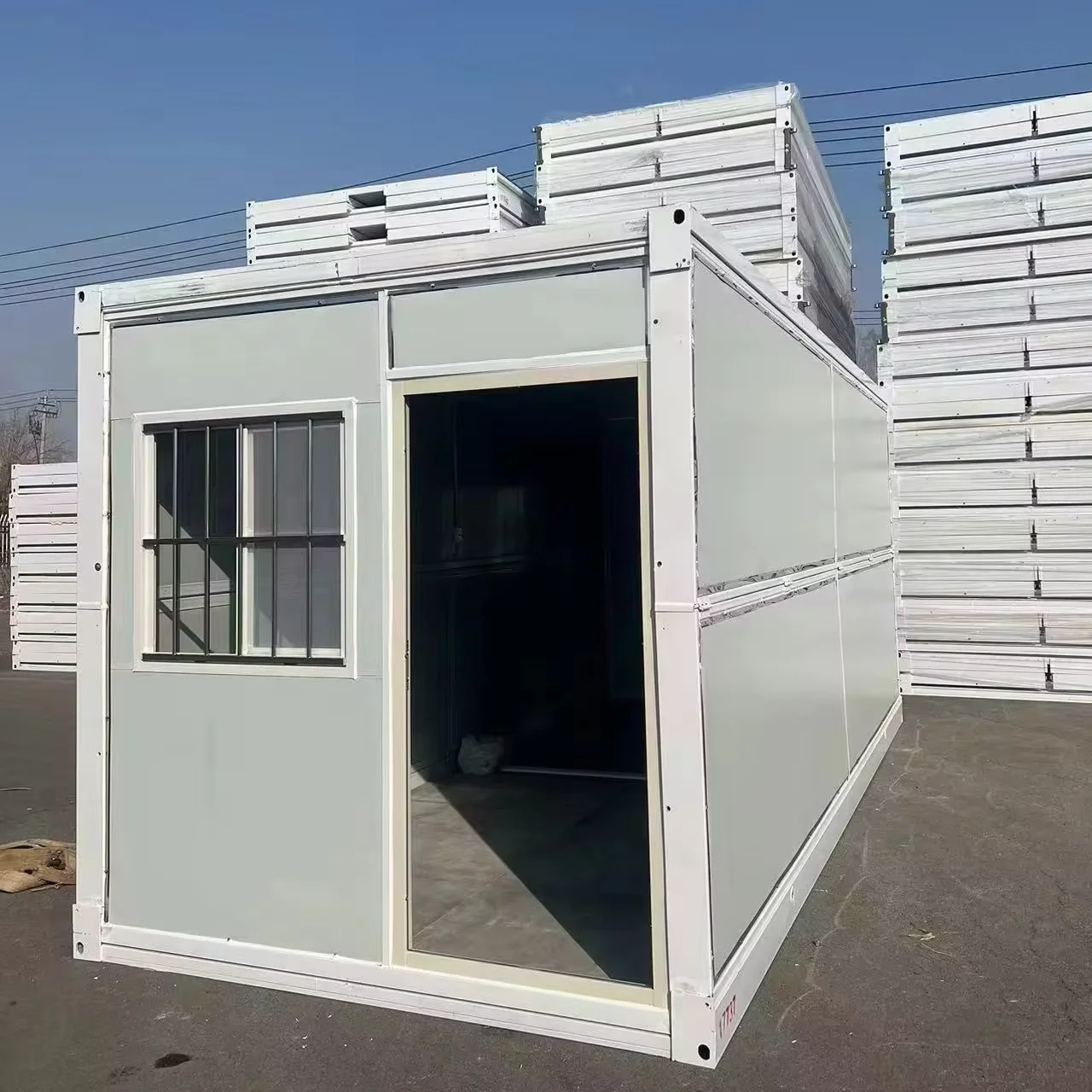 Сборные складные переносные контейнерные дома, которые могут быть временно построены