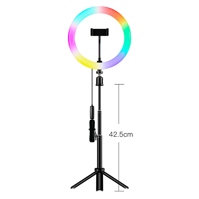 Starbea Wholesale Cheapest Price 10 Inch Ring RGB Light LED Ring Light with Stand Tripod Selfie Ring Light for Youtube Tiktok