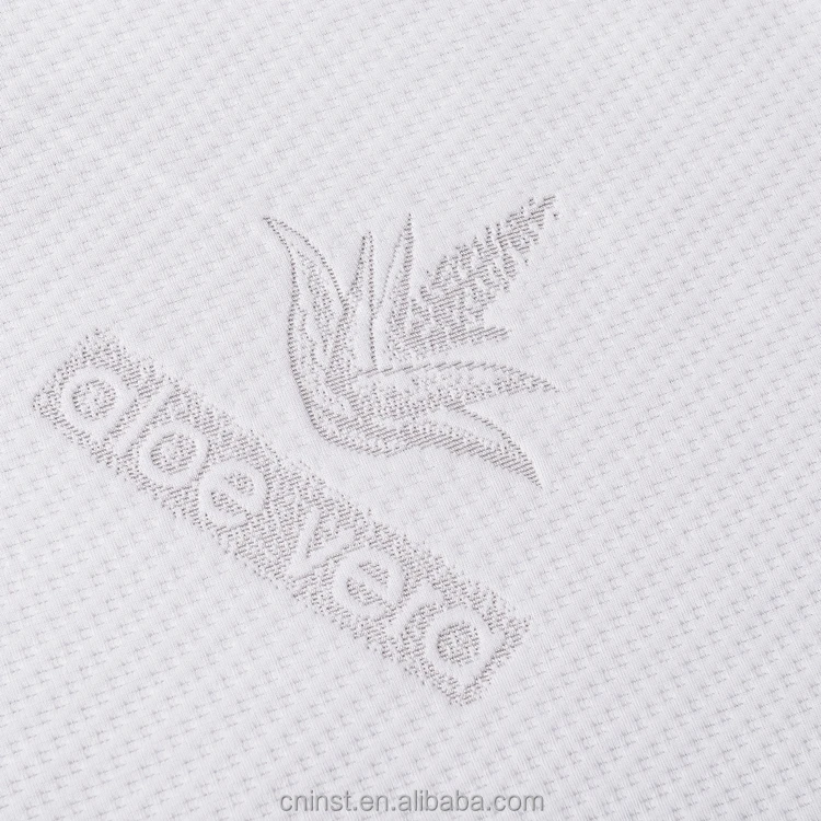 Wholesale Fabric China 30% Aloe Vera 70% Dty 180gsm White Knitted Mattress Top Fabric