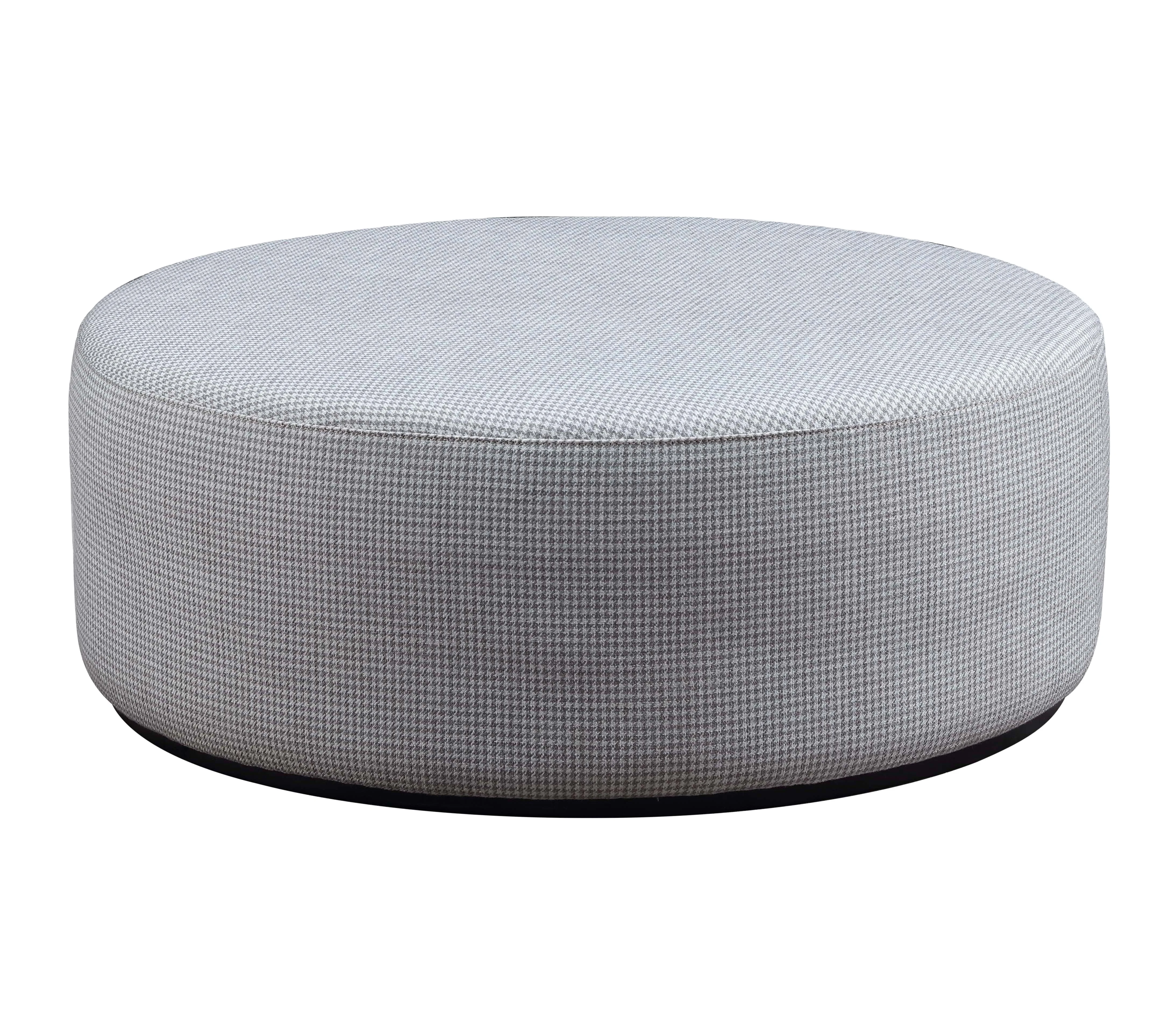 Contemporary design solid ash ottoman stool for Bedroom/living Furniture fabric or PU covered round Ottomans