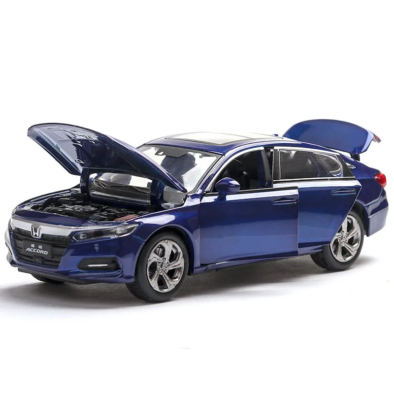  Коллекционная модель автомобиля 2020 высокого качества Honda Accord Alloy 1:32 для подсветки