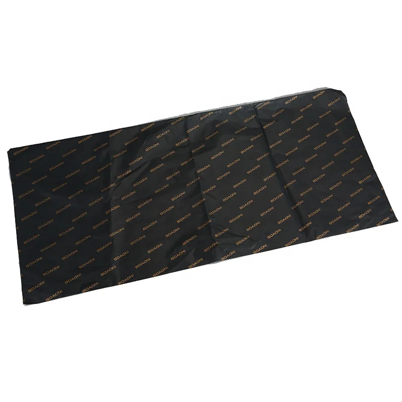 Eco Friendly Black and Golden Logo Black Packaging Wrapping Tissue Paper for Packaging Luxury Custom Black Tissue Paper