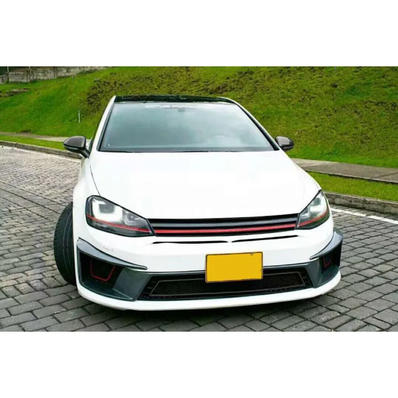 Hot Selling PP  material Car Bumpers For Volkswagen VW Golf 7 2018-2020 Upgrade R400 Style Front rear bumper with grille skirts