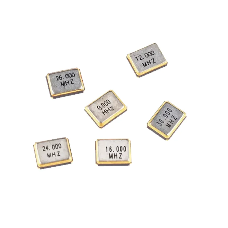 Stock 3225 4Pin 8M 10M 12M 16MHZ 24M 25M 26M Crystal oscillator