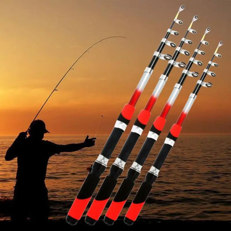 2.7m Fiberglass Ice Fishing Pole Telescopic Fishing Rod