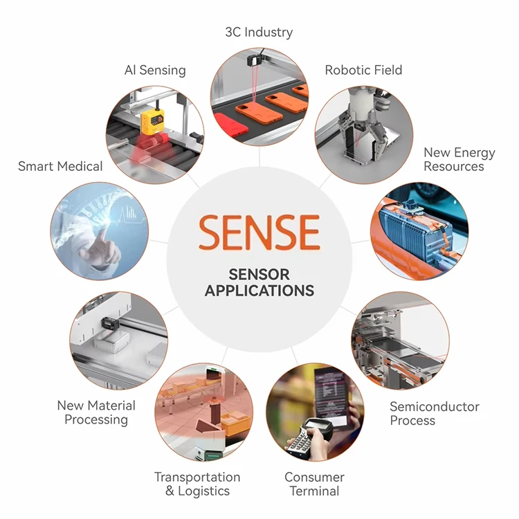 Sense ELCTM30N 30m Long Distance Moving Objects Detecting Laser Position Sensor Photoelectric