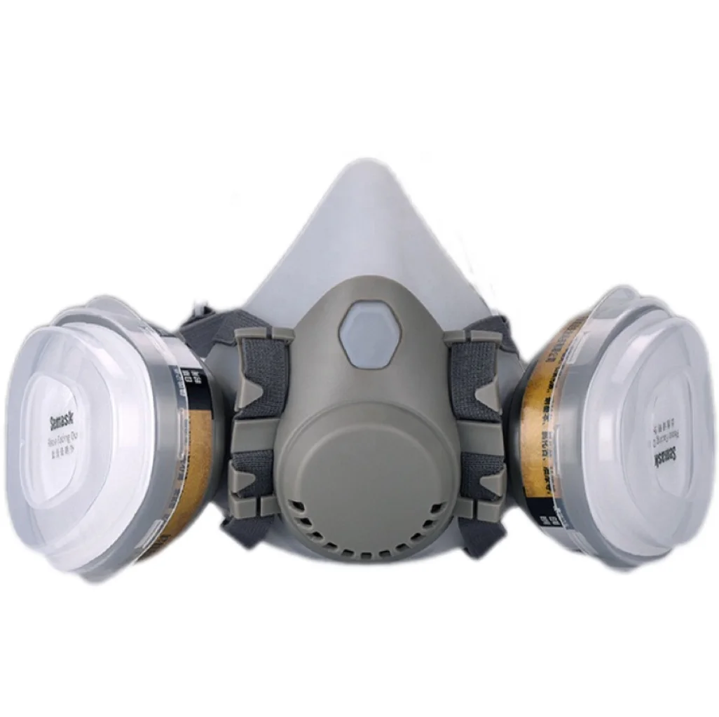 M7502 Respirator Protective Organic Vapor Cartridge Gas Mask Half Face Safety Facial Chemical Mining