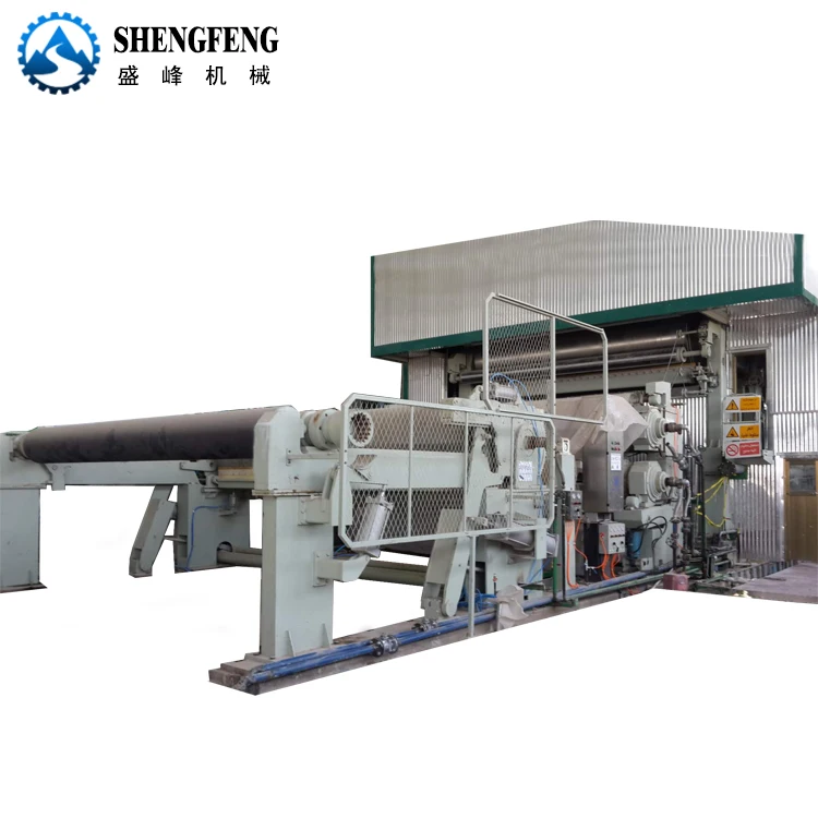 1880mm 30tons/day Kraft Fluting And Testliner Paper Making Machine With Fourdrinier forming