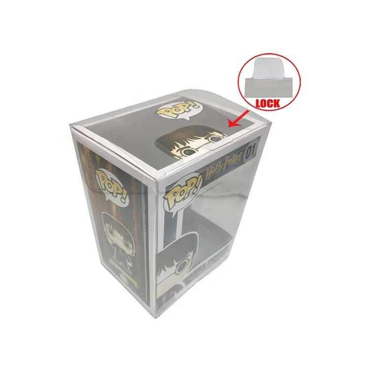 Pop Protector Case for Funko 4 Inch Funko Pop Case Protective Film Acid Free Pop Case Protector Auto Lock Bottom