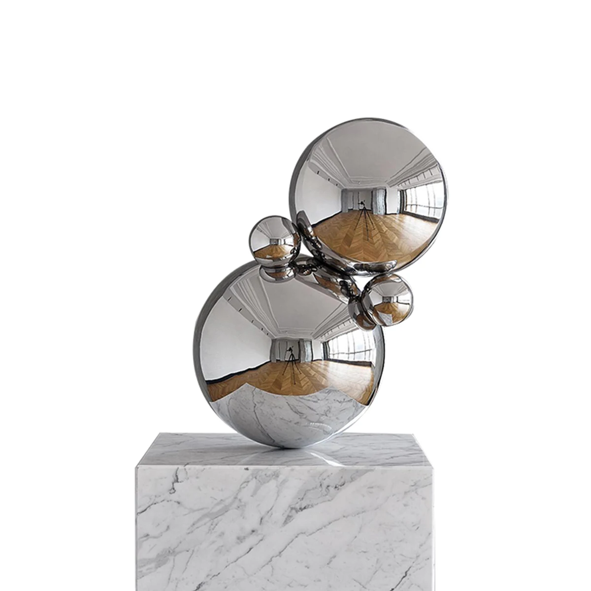 Supply bulk 4 36 inch decorative giant big large chrome hollow metal stainless steel sphere  for sale