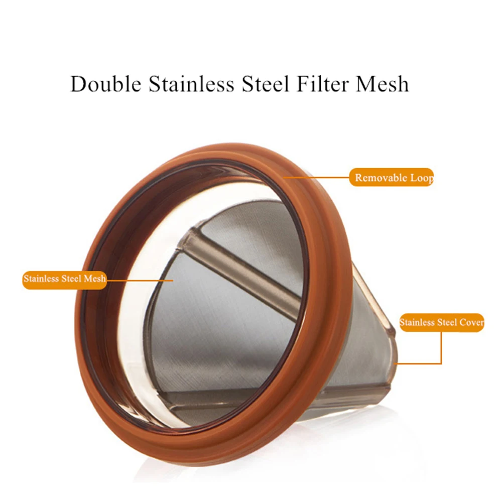 Diguo Stainless Steel Arabic Tea Holder Drip Filter Coffee Tools Accessories Cup Dripping Filter Drip Coffee