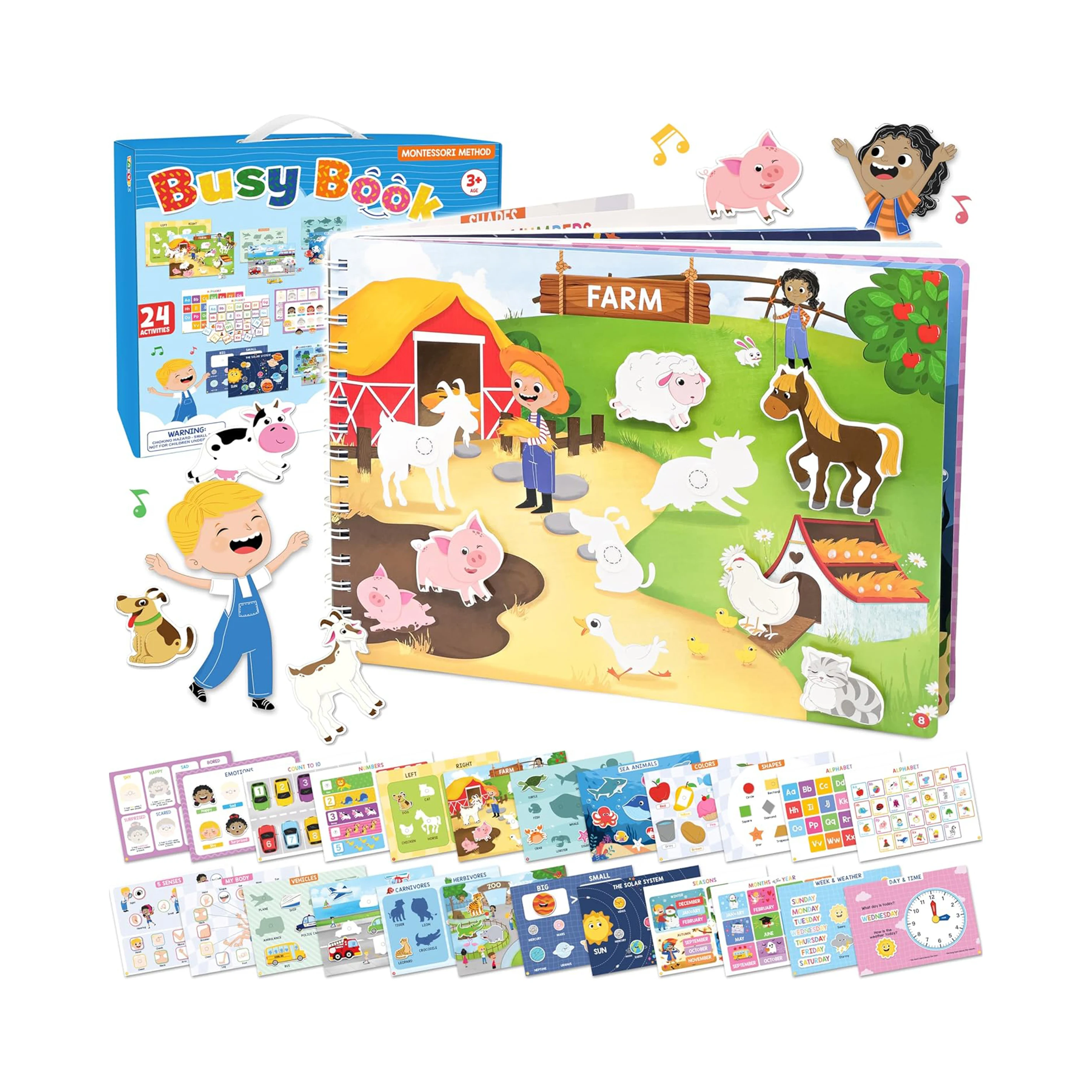 Customized early childhood education enlightenment education book baby busy book
