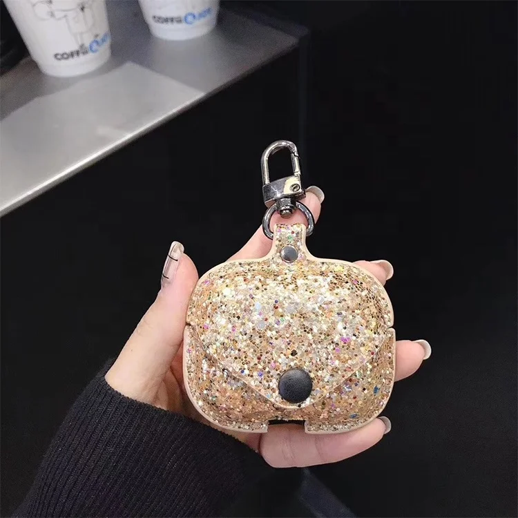 Шикарный Роскошный кожаный чехол для Airpods роскошный Pro