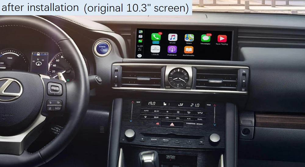 Беспроводной CarPlay для Lexus IS 2014-2019 с функциями Android Auto Mirror Link