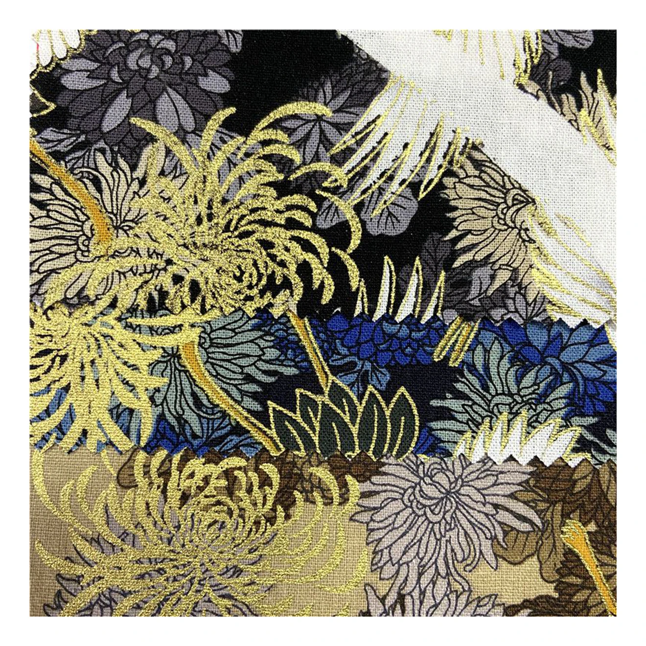 Shaoxing Clothing 100% cotton fabrics wedding festival drill fabric printed for home textile