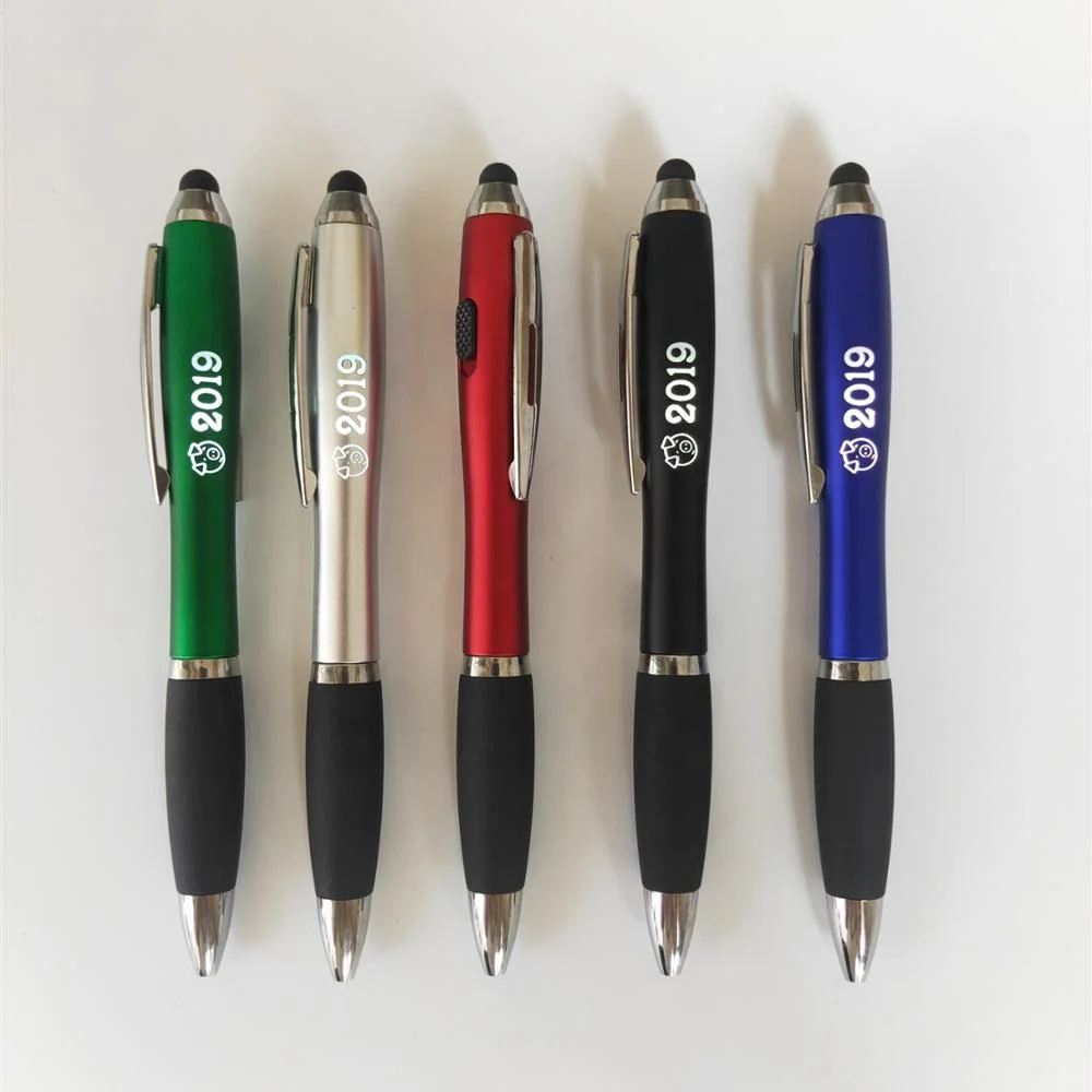 LED Glow laser logo light Stylus pen ballpoint gift customized