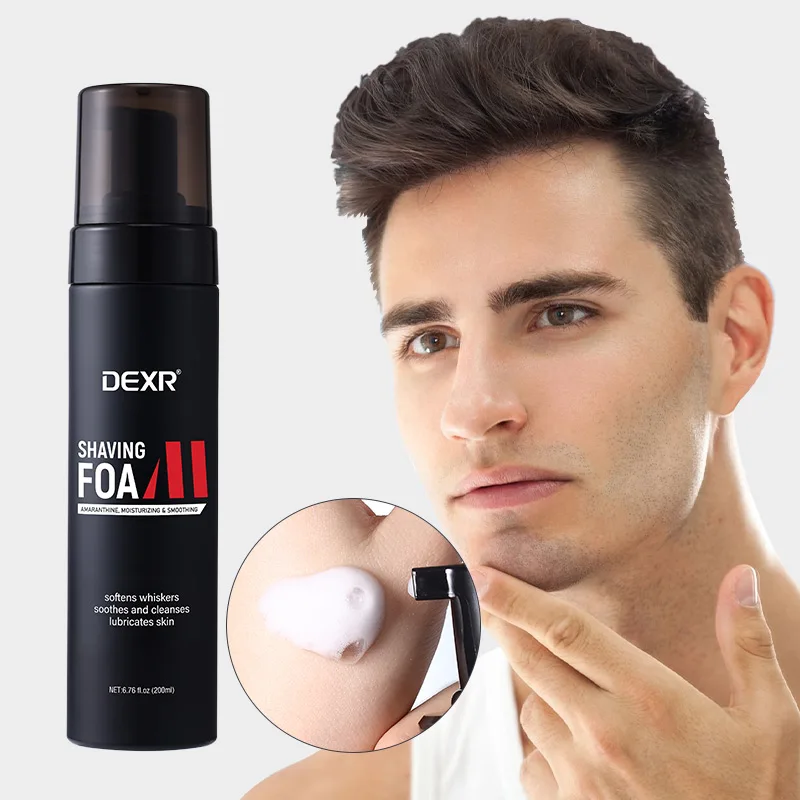 Custom Label Amaranthine Moisturizing Softens Whiskers Shave Foam Lubricates Skin Smoothing Shaving Foam