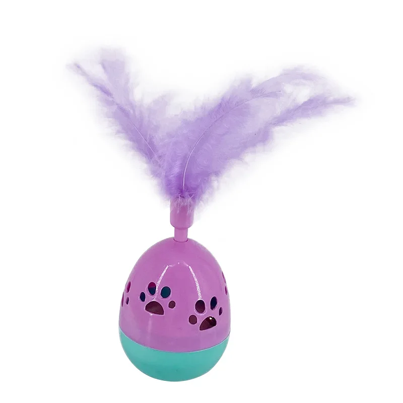 
Cat puzzle toy pet tumbler bite tease cat stick pet cat tumbler bell feather toy 