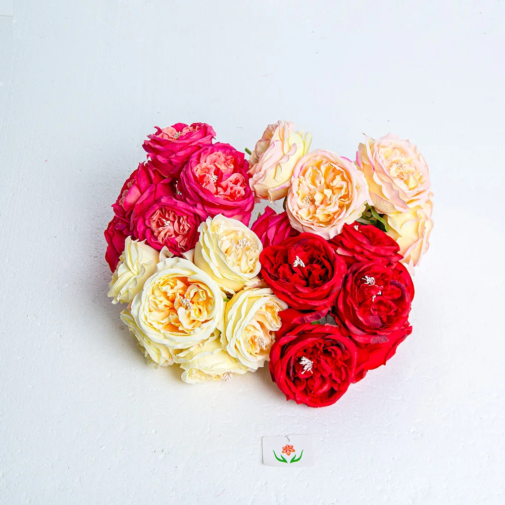 Good quality artificial silk flower bridal bouquets for wedding decorative and indoor flowers