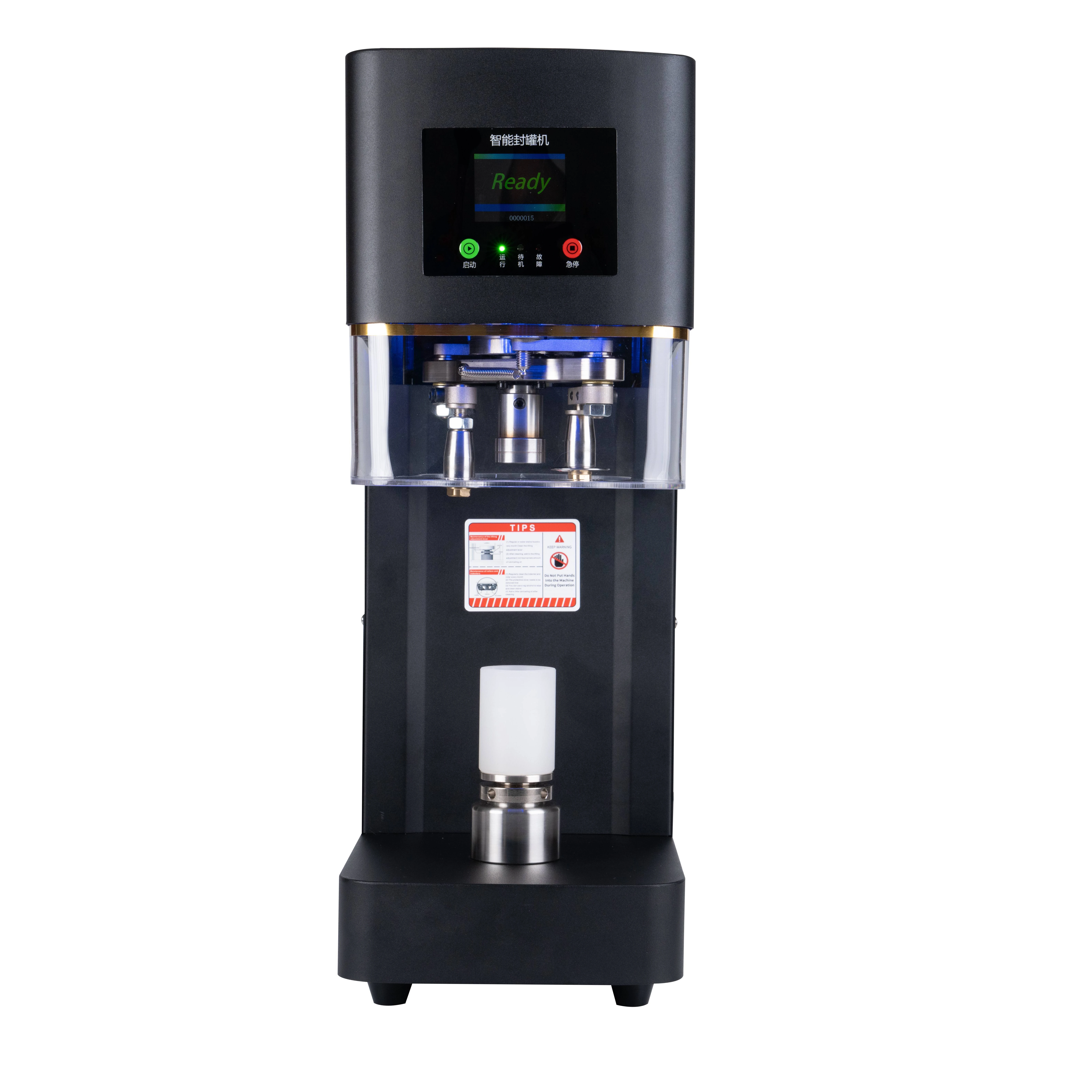 Sharewin China New Product Automatic Non-rotating Can Sealer Soda Bottle Seamer Automatic Cup Sealing Machine
