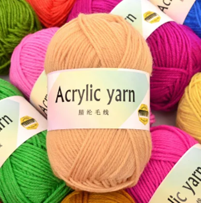 Оптовая продажа 4ply акриловая пряжа для свитера шарф шляпа DIY Вязание