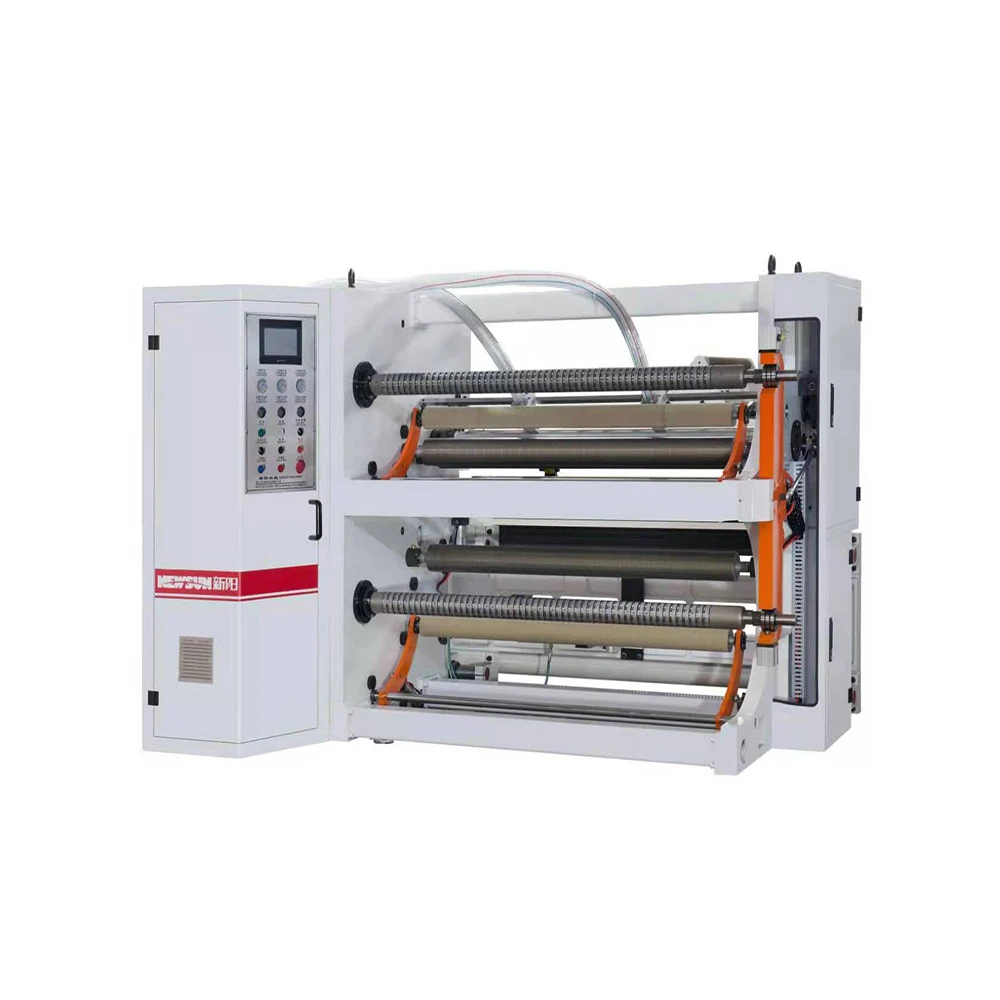 FHQR-1300 automatic high speed BOPP PET CPP PVC Paper labels slitting and rewinding machine