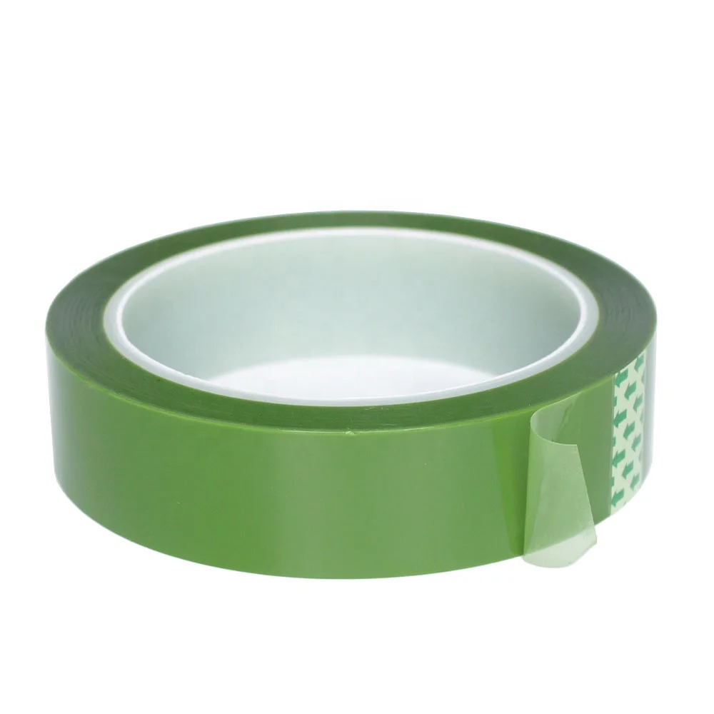 4- Deep Dark Green Kaptons PET Polyester Film With Silicone Glue Self Adhesive Epoxy Resin Powder Coating Anodizing Masking Tape