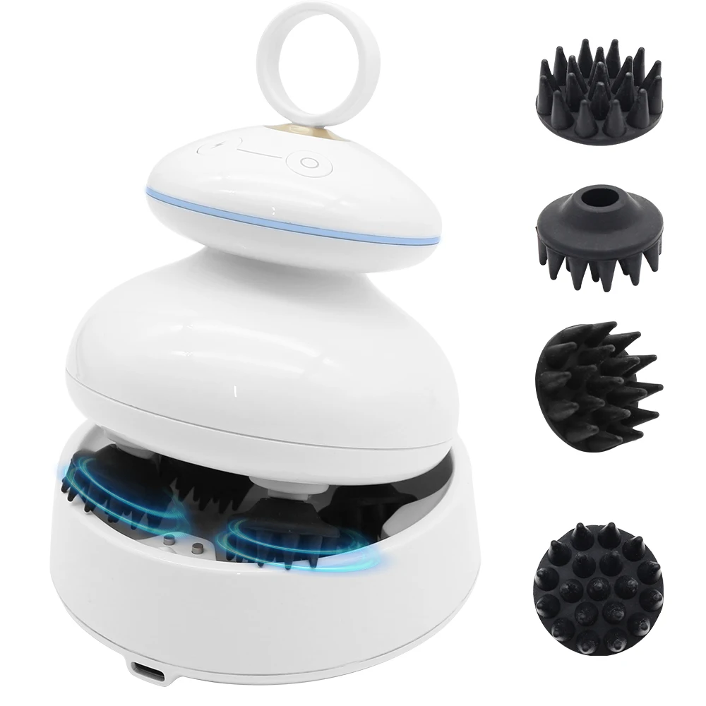Ems Pulse Head Relaxing Massager Waterproof Scalp Kneading Massage Device Head Stress Relief Head Health Care Machine
