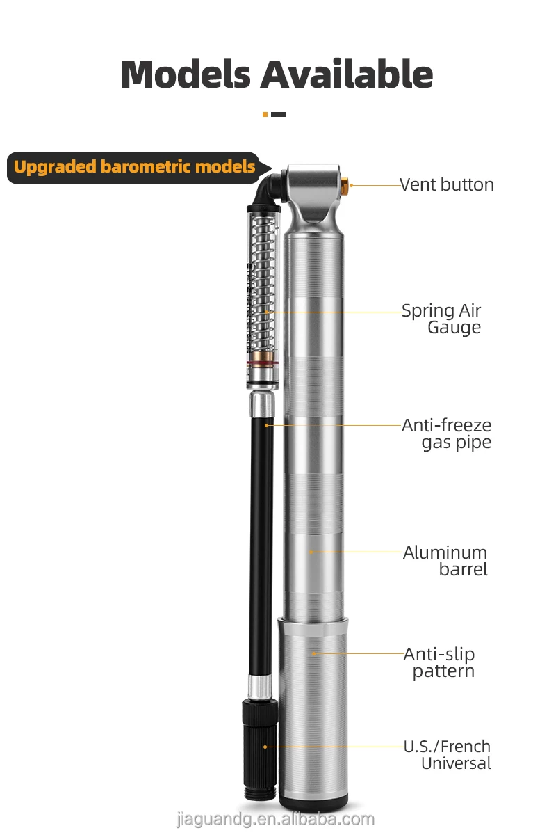 Portable Compact Bicycle Air Bike Portable Mini Bike Pump Air Pump High Pressure Mini Bike Bicycle Air Pump