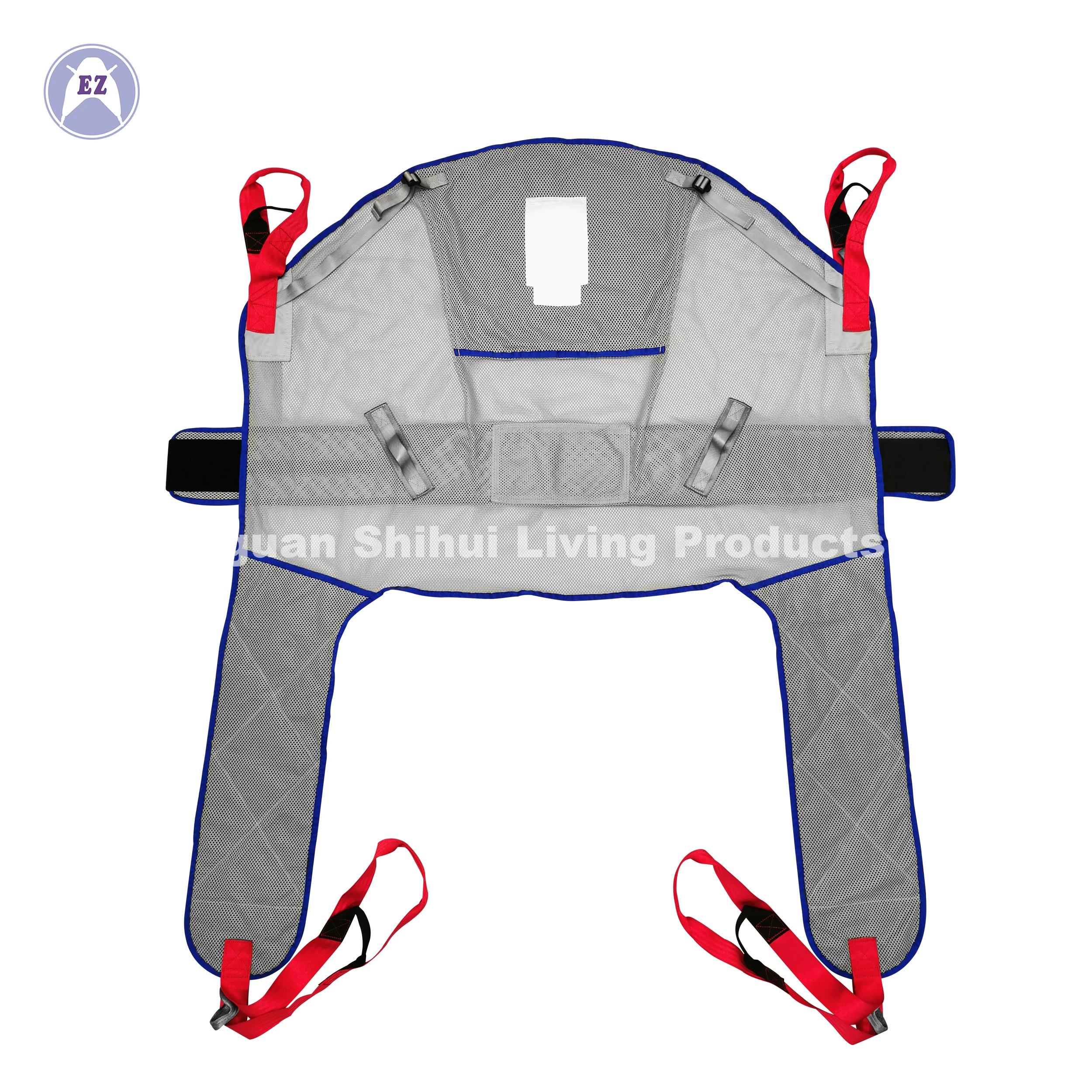 Universal Sling  Patient Lift Sling Leg Padded Breathable and Quick Dry SWL 350KG  ISO13485 with Head Support