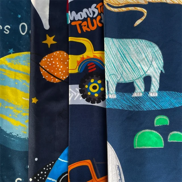 High quality disperse print flower microfiber twill polyester bed sheet fabric roll material