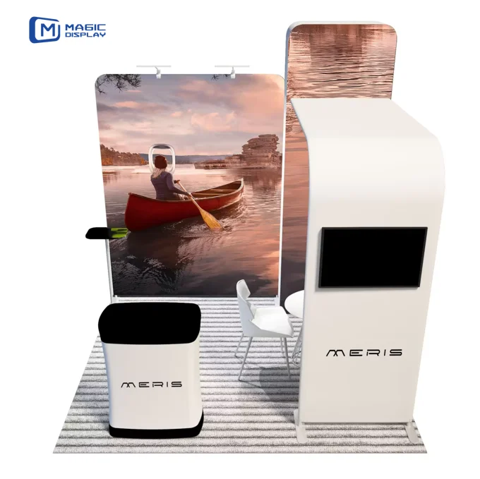 Trade Show Booth Model 10ft Tension Booths Media Event Backdrops Fabric banner for tradeshow