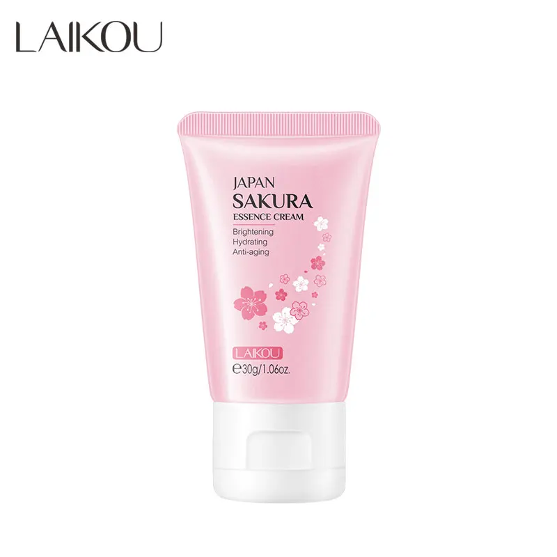 LAIKOU japan sakura essence cream 30g travel tube skin lightening cream for african black skin