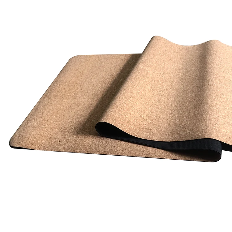 rubber yoga mat cork wholesale organic cork rubber mat logo custom thick yoga met eco friendly yoga matte cushioned great grip