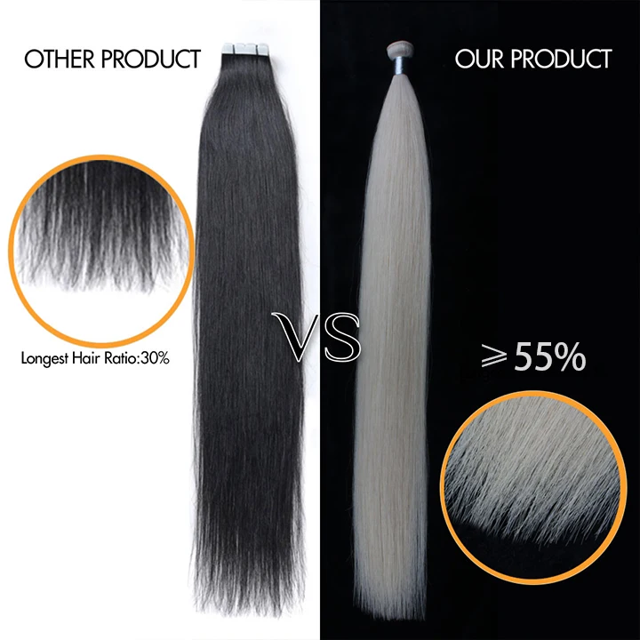 YADING #60 Genius Weft 2022 New Wholesale Virgin Human Vendors Straight Double Weft Genius Weft Hair Extensions