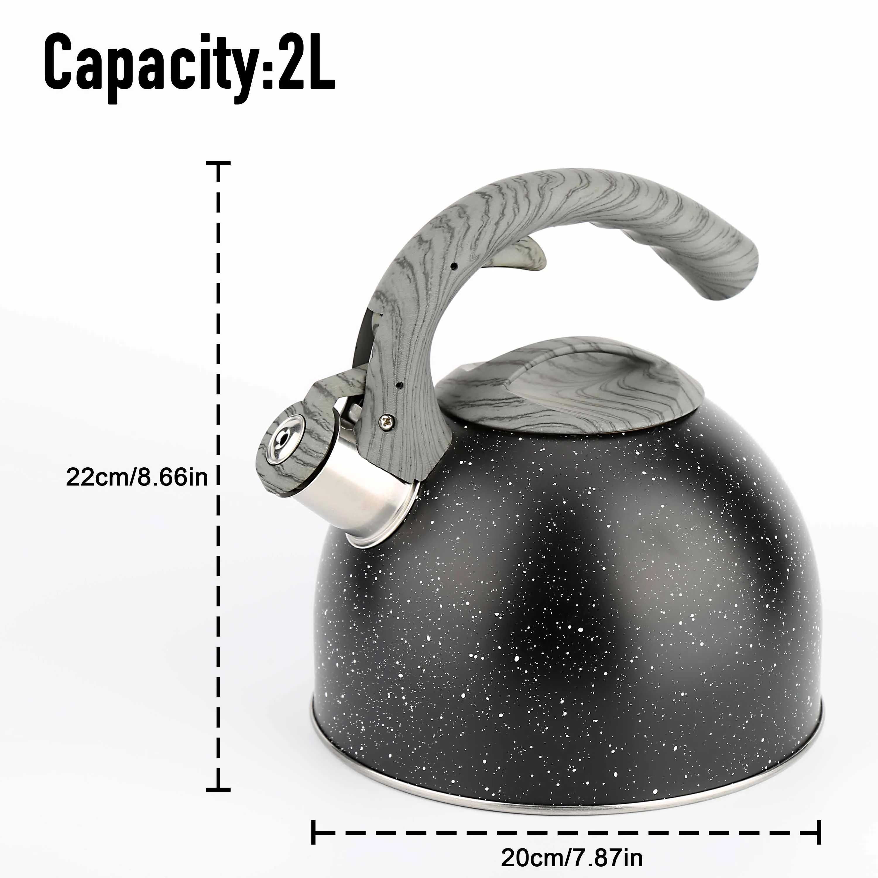 OEM Single Bottom Stainless Steel Kitchen Tea Pot Water Whistle Kettle