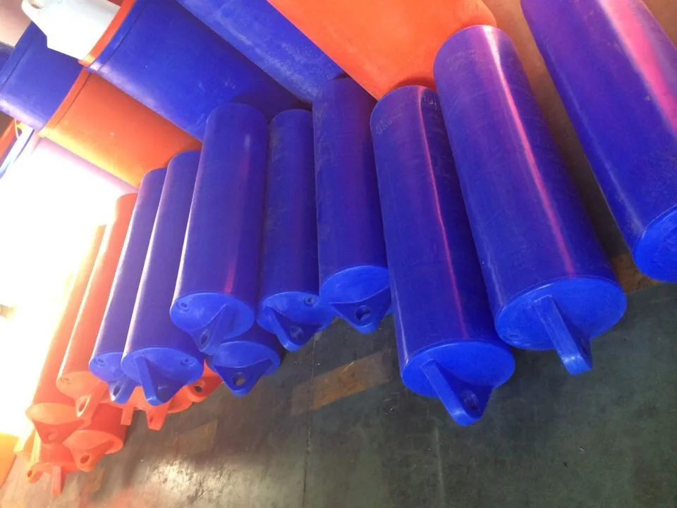 Pontoon floaters made of HDPE plastic for dredging hose pipes