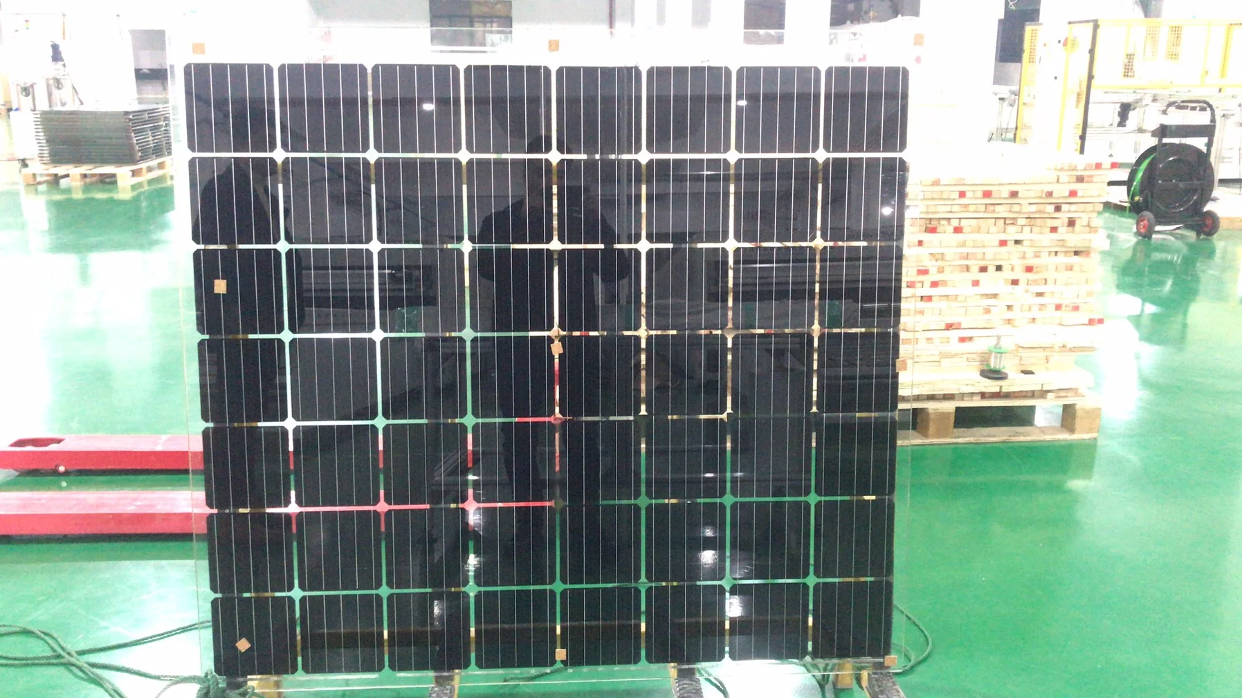 Прозрачная стеклянная солнечная панель 300 Вт BIPV Солнечная Установка bipv для теплицы моно поли