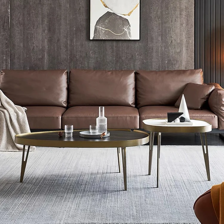 Винтажный индастриал в стиле лофт Ретро Шикарный Бронзовый Матовый центральный журнальный столик стол для гостиной мебель