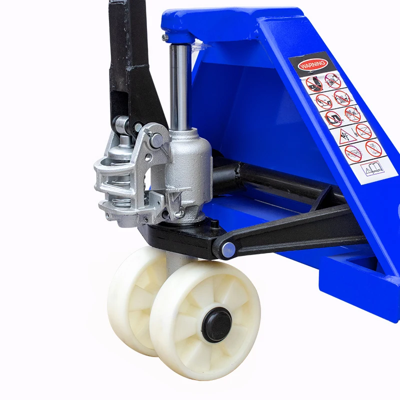 2024 NEW  factory direct sales 2 tons manual powered pallet truck scale steel super long mechanical forklift truck for sale