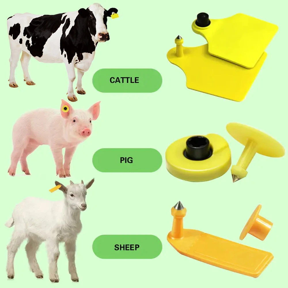 Customized Livestock ID Management Ear Tags TPU Cattle Sheep Pig RFID Ear Tag Animal Tracking Ear Tag