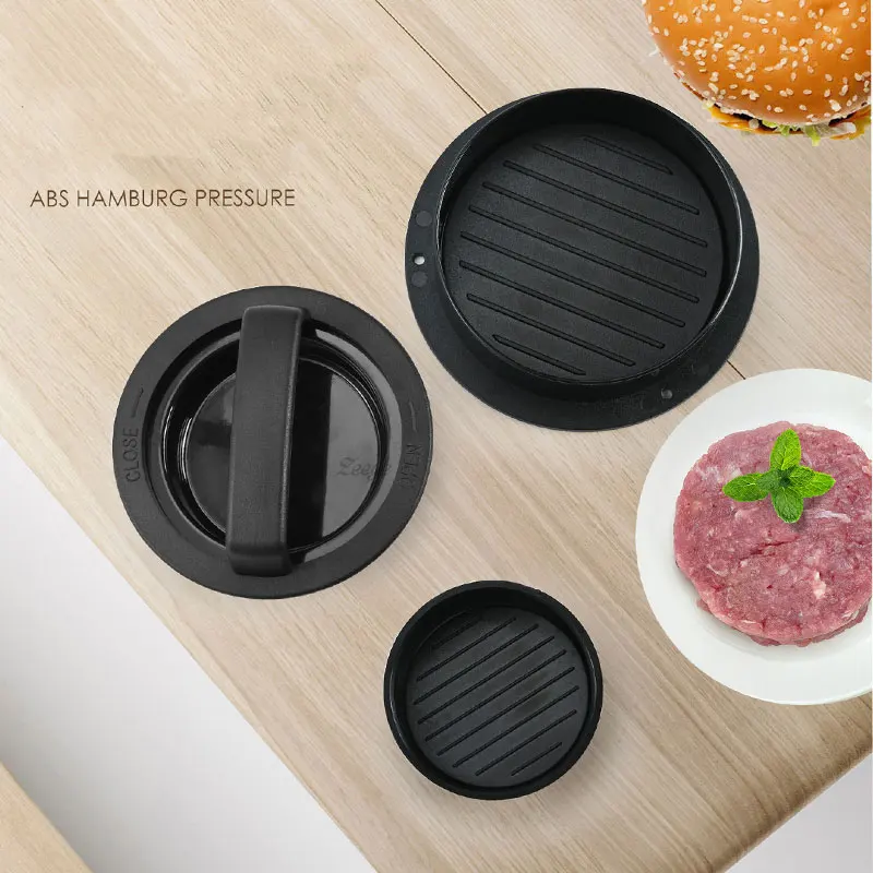 Non-Stick Hamburger Meat Mold Burger Press Patty Maker with 100 Wax Papers Set