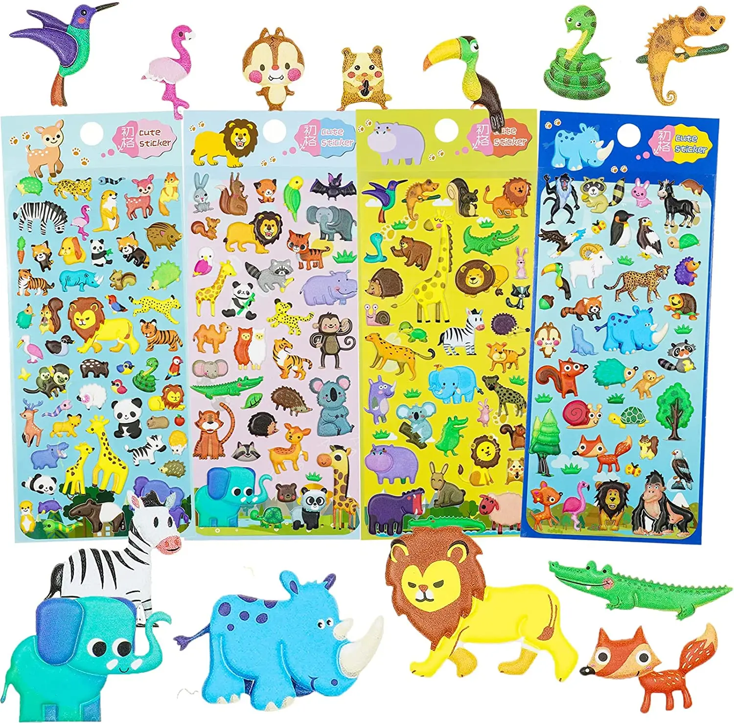 Holiday Creative Sticker Assortment  3D Puffy Sticker for Kids Bulk Stickers for Boys Girls