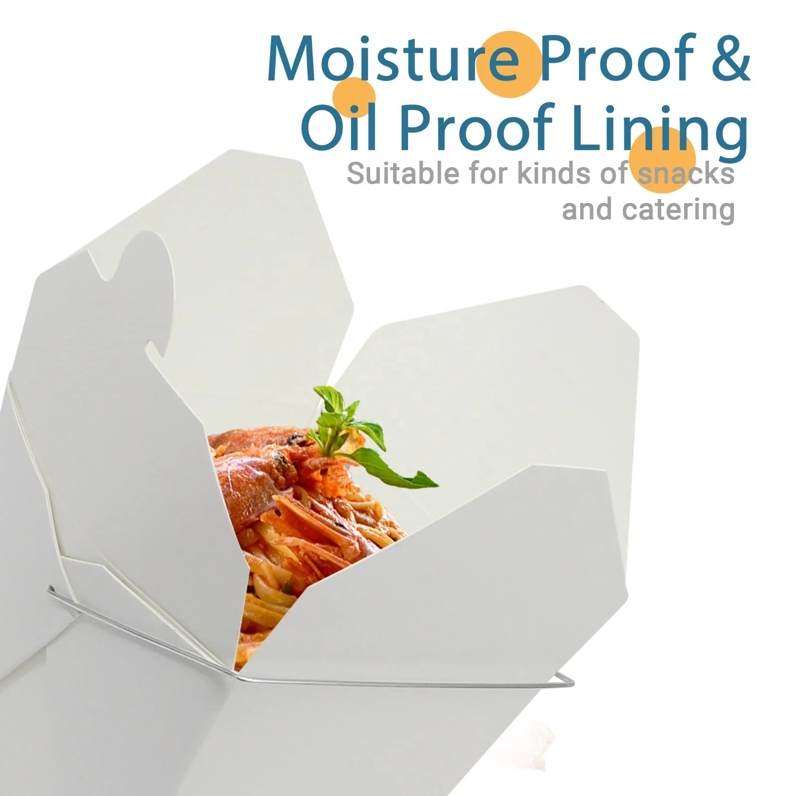 Party Favor Chinese Fast Take Out Box Top Eco-Friendly Containers Fast Leak Grease-Resistant Delivery Togo Food Packaging Boxes