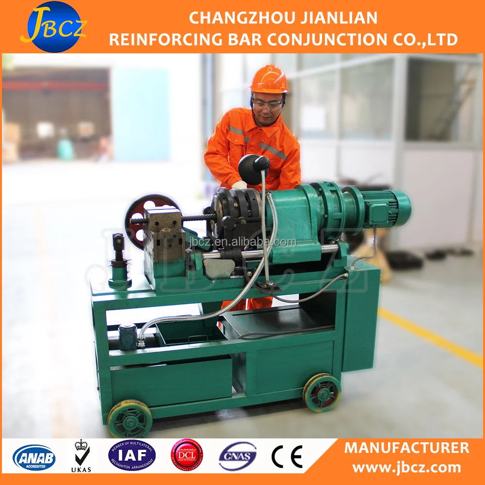 Double Machine Head Rib Peeling Roll Thread Machine For 12-40mm