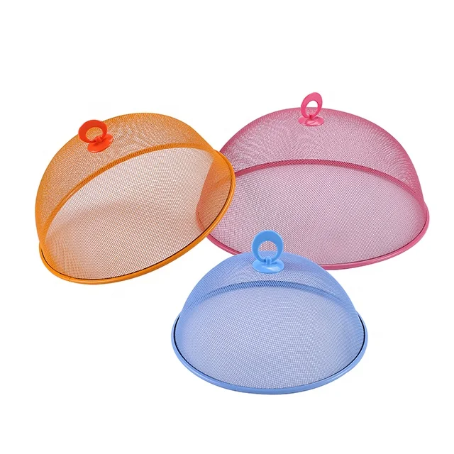 Reusable screen outdoor picnic fine metal mesh dome food cover
