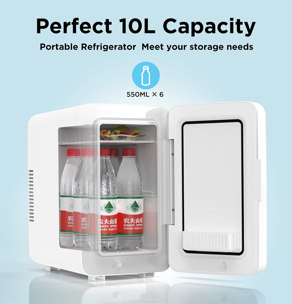 KEMIN Insulin Refrigerator 10L 12 Volt Dc Ac Portable fridge Freezer Power Cord mini fridge Rv fridge
