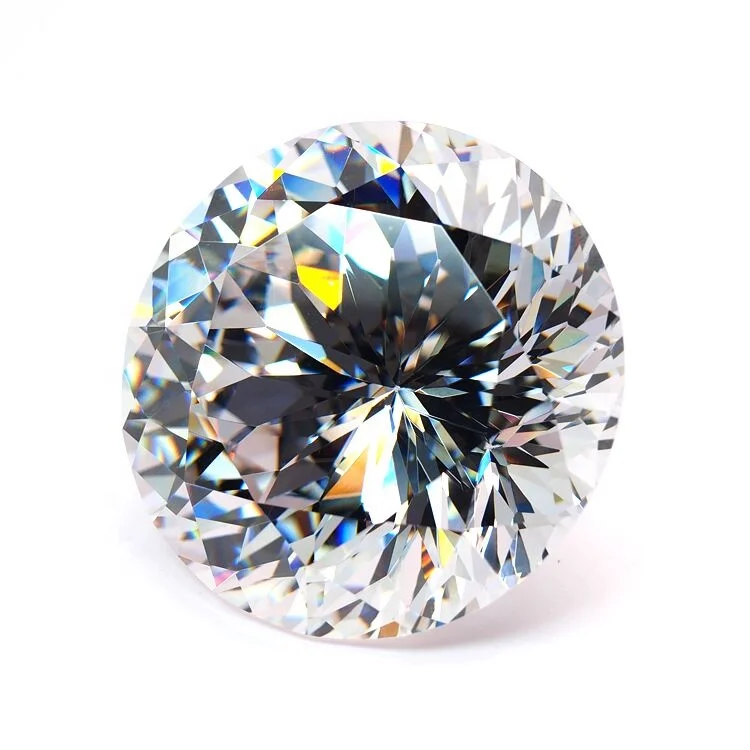 Оптовая продажа кубический циркон круглой огранки 100 фасетов кубического циркония цена за карат