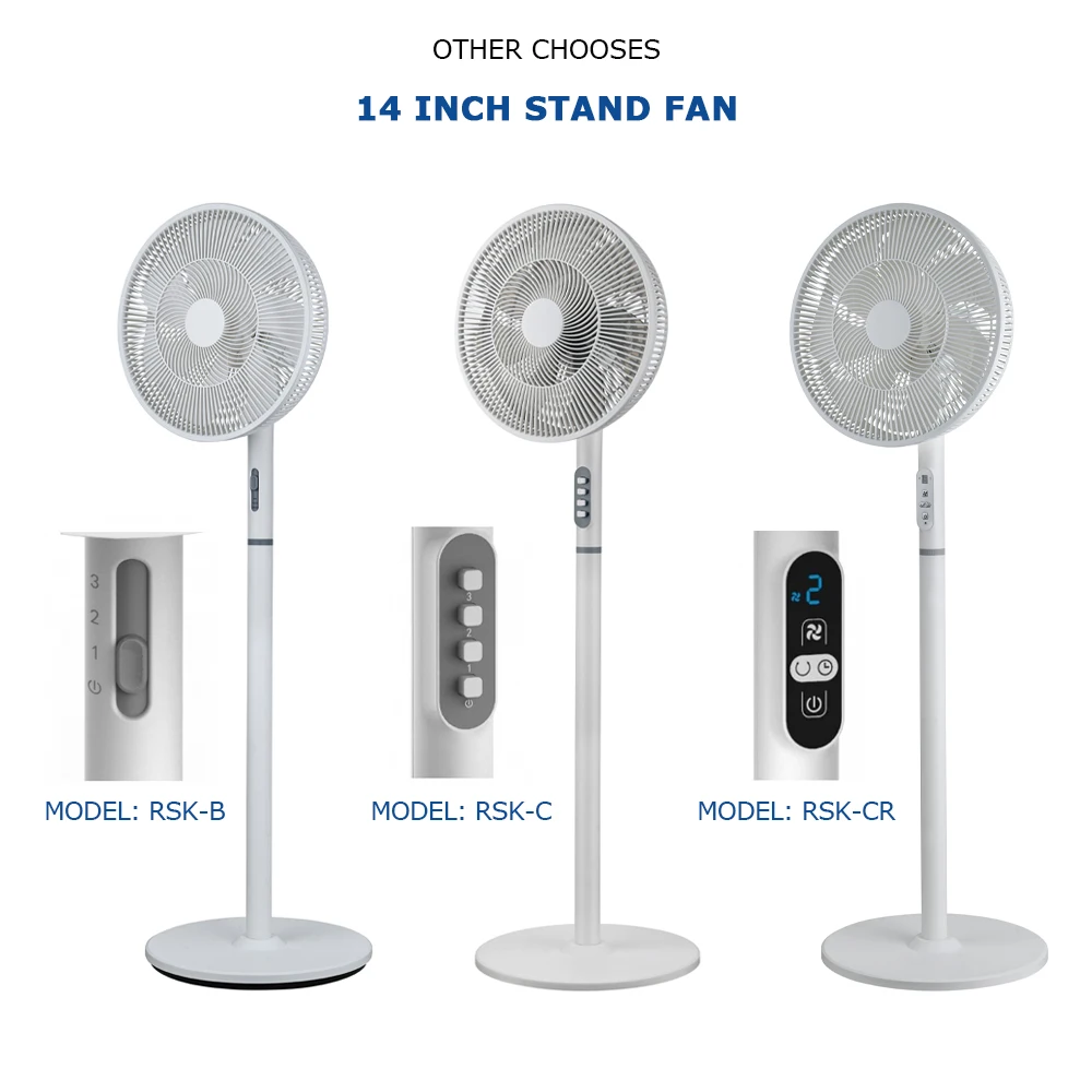 Modern design hotel shop restaurant household commercial premium 14 inch stand fan manufacturer