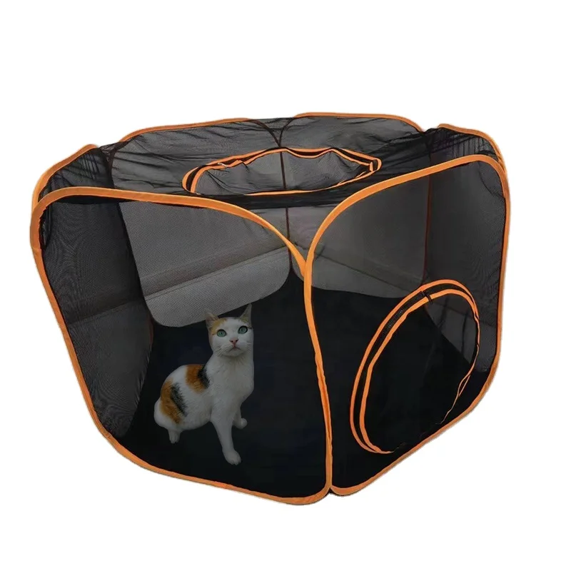 Free Sample Outdoor Pop Up Rabbit Playpen Portable Sun Proofed Cat Tent Pet Exercie Playhouse For Dogs Ferrets Small Pets